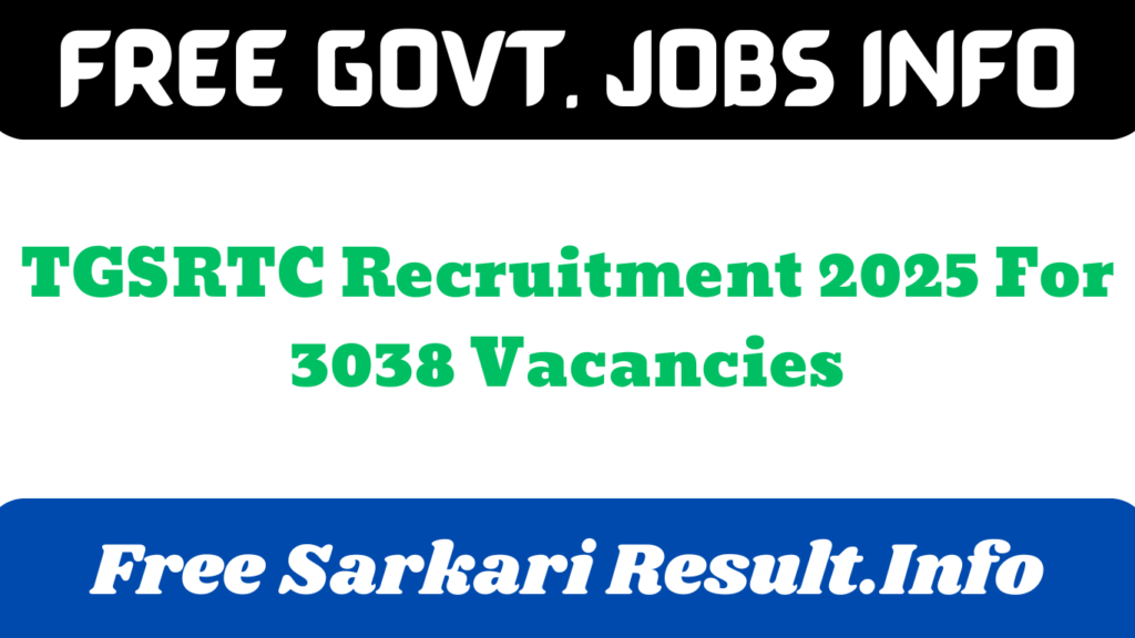 TGSRTC Recruitment 2025 Eligibility Critiera
